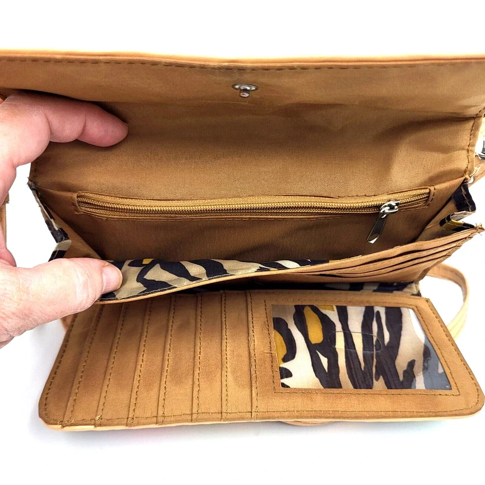 Franco Sarto Rainbow Striped Mini Crossbody Purse Adjustable Strap 8x4.5x2m
